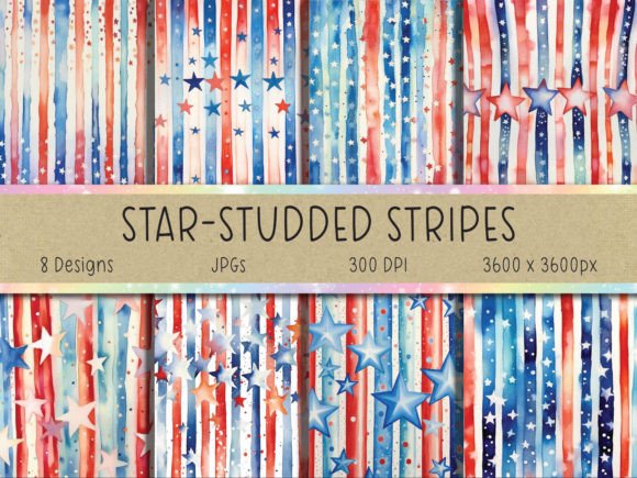 4th of July Patriotic Backgrounds for Creative Projects