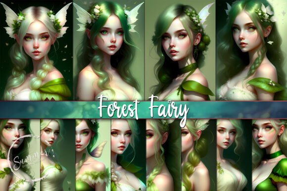 Green Forest Fairy Flowers Backgrounds: Your Digital Escape