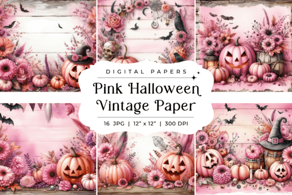Pink Halloween Vintage Paper Backgrounds: A Creative's Guide