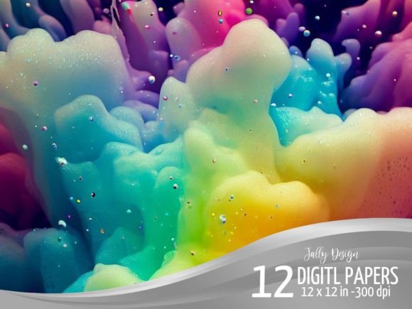 Rainbow Magic Foam Explosion Backgrounds: A Burst of Creative Energy