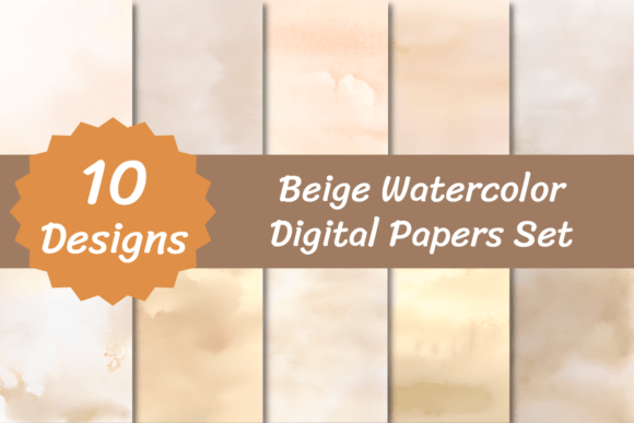 The Warmth of Beige Watercolor Backgrounds in Design