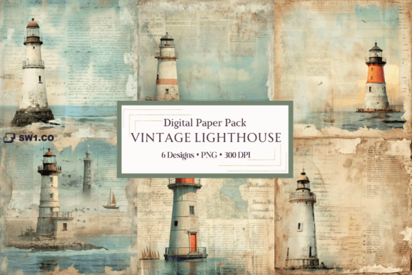 Timeless Coastal Charm: Using Vintage Lighthouse Backgrounds