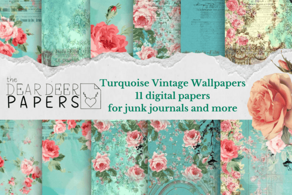 Turquoise Vintage Wallpapers: A Designer's Timeless Asset