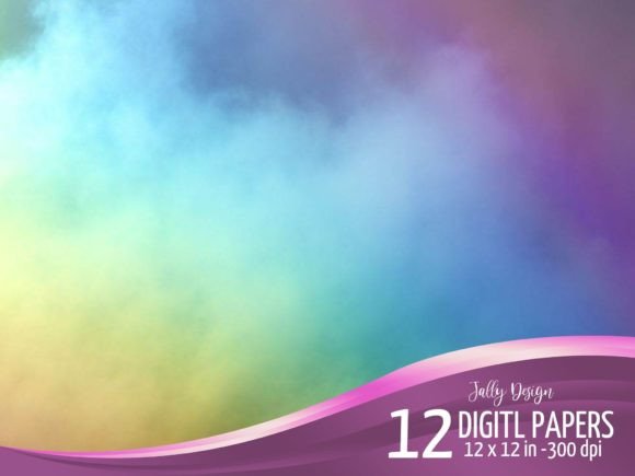 Unlock Creative Depth with Rainbow Fog Fantasy Backgrounds