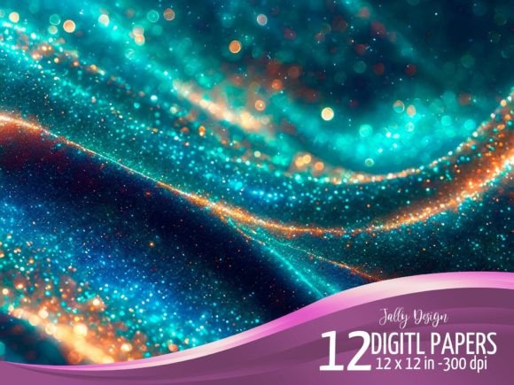 Unlocking Creative Potential with Iridescent Teal Sparkling Backgrounds