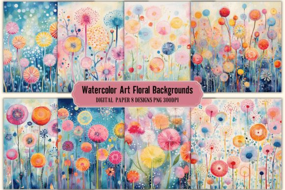 Unlocking Creative Potential with Watercolor Art Floral Backgrounds