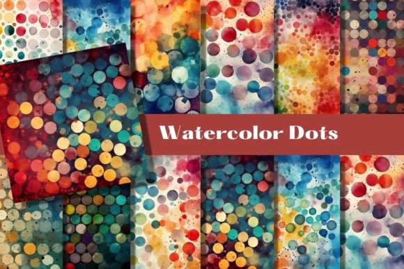 Vibrant Creativity: Unlocking Dots and Circles Watercolor Backgrounds