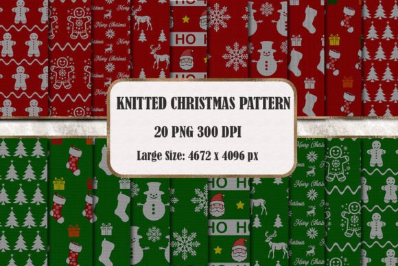 Warm Up Your Holiday Designs with Knitted Christmas Pattern Backgrounds