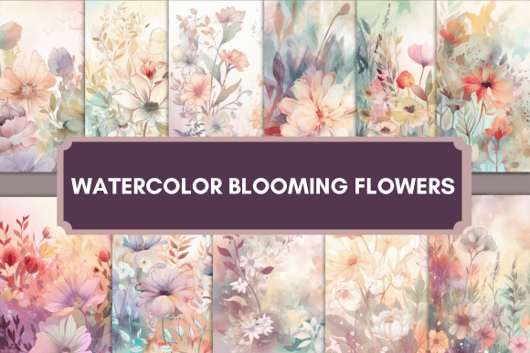 Watercolor Blooming Flowers: A Designer's Guide